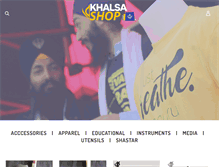 Tablet Screenshot of khalsashop.com